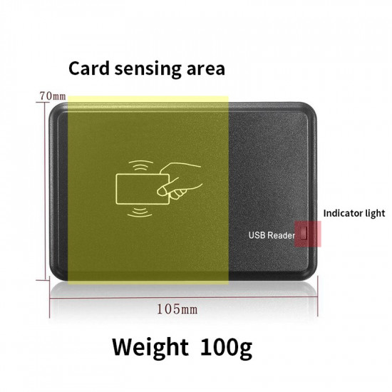 Lecteur de cartes intelligentes RFID 125 KHz